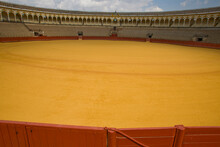 The Floor Of The Bullring In Seville, Spain.