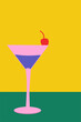 illustration vector graphic of cocktail perfect for posters, pamphlets, wall hangings, decorations, designs, wallpapers, backgrounds, and cards