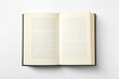 © New Africa - Open book on white background, top view