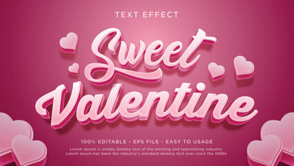 Aufkleber - Sweet valentine text style effect