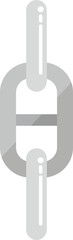 Poster - Technology chain icon flat vector. Web link. Internet network isolated