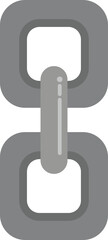 Poster - Social chain icon flat vector. Network system. Modern connection isolated