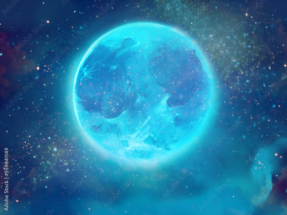 夜空 惑星 輝く