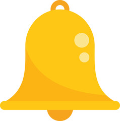 Poster - Bell notification icon flat vector. Work project. Task control isolated