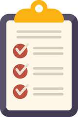 Poster - Task board icon flat vector. Work project. School schedule isolated