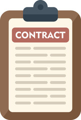 Poster - contract help icon flat vector. office service. work online isolated