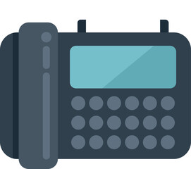 Poster - fax phone icon flat vector. service support. work online isolated
