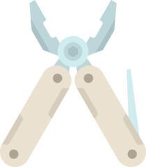 Poster - Business multitool icon flat vector. Army knife. Swiss tool isolated