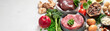 Leinwandbild Motiv Iron rich foods. Healthy eating concept.