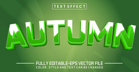 Poster - Editable Autumn text style effect - text style Concept