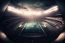 American Football Stadium In A Super Bowl Game, Generative Ai