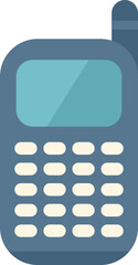 Poster - Mobile icon flat vector. Web interface. Contact app isolated