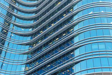 Aufkleber - Exterior of modern architecture. Building abstract background