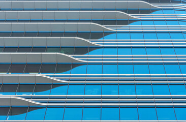 Aufkleber - Exterior of modern architecture. Building abstract background