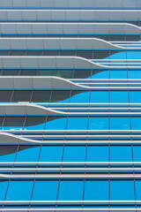 Aufkleber - Exterior of modern architecture. Building abstract background