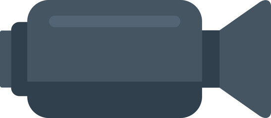 Poster - Camera icon flat vector. Web interface. Video audio isolated