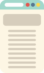 Poster - web interface icon flat vector. internet address. email design isolated