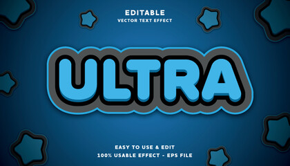 Poster - ultra editable text effect with modern and simple style, usable for logo or campaign title