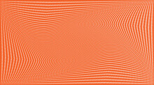 Orange  Polka Dot Pop Art Halftone Pattern
