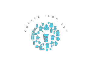 coffec icon set desing.