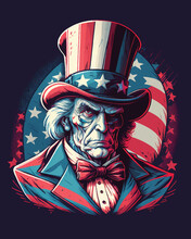  Uncle Sam Vector Art With Dark Background Illustrations For Personal Poster Or Prints