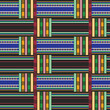 © Ирина Севостьянова - Kente cloth. African textile. Ethnic seamless pattern. Tribal geometric print.
