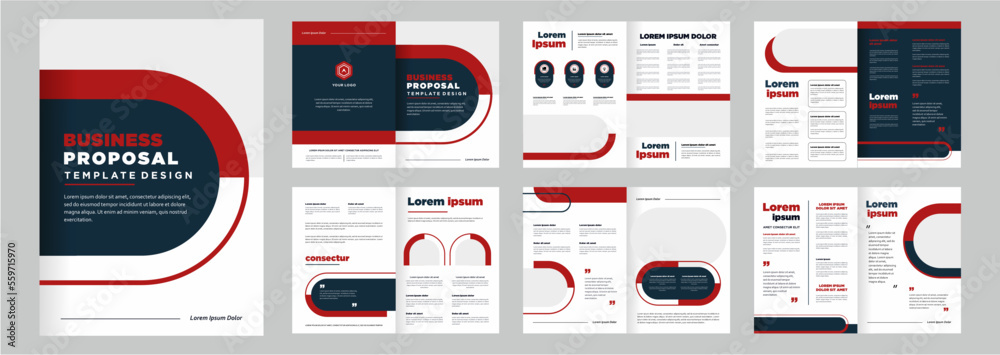 Company profile proposal template layout design multipage business ...