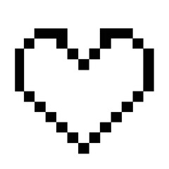 Wall Mural - Heart Pixel Art