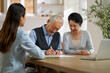 © imtmphoto - senior asian couple signing a contract at home
