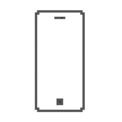 Wall Mural - 8 bit for mockup smart phone generation vector and screen png transparent and isolated for design gr