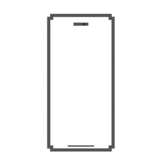 Wall Mural - 8 bit for mockup smart phone 14 generation vector and screen png transparent and isolated for design