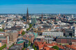 views from the top of the bell tower of St. Michael's Church, Hamburg, Germany
