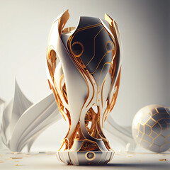 Wall Mural - trophy cup created with generative ai