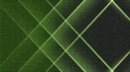 Poster - Green Light Technology Background,Digital and Connection Concept design,Vector illustration.