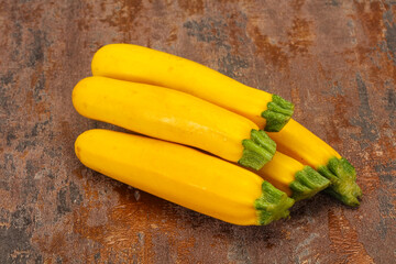 Ripe tasty Yellow young zucchini