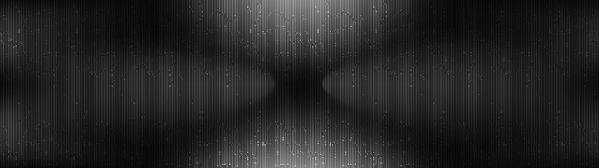Poster - Panorama Black Light Technology Background,Digital and Connection Concept design,Vector illustration.