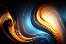 Abstract Smooth Colorful Twirly Background, Generative Ai