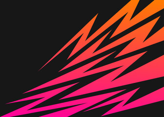 Abstract background with gradient color lightning and arrow line pattern