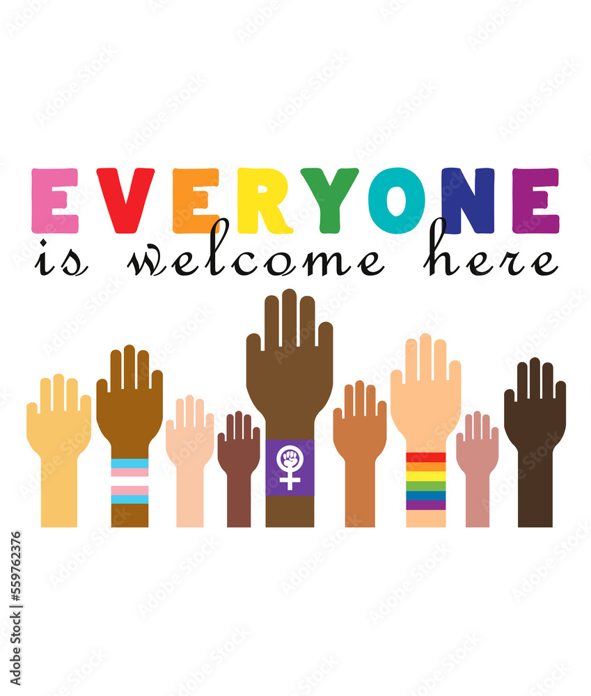 Everyone is welcome here Stock Illustration Adobe Stock Everyone is welcome here Stock Illustration Adobe Stock