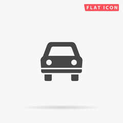 Poster - Car flat vector icon. Hand drawn style design illustrations.