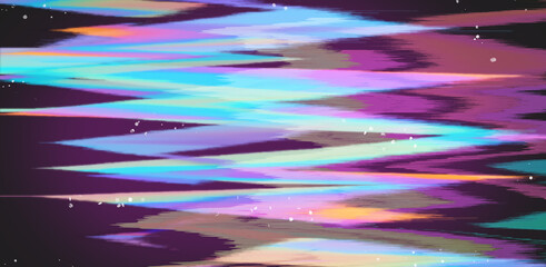 Aufkleber - Abstract background with digital pixel noise glitch artifacts.