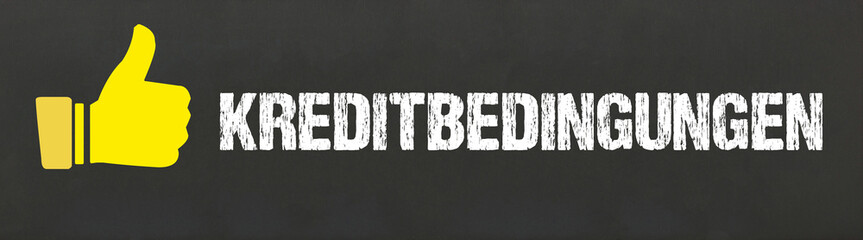 Sticker - Kreditbedingungen