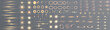© Виктория Проскурина - Light star gold set. Light sun gold set. Light flash gold set. Light line gold. Lazer gold light.
