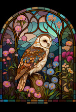 Graphic On Stained Glass 