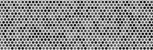 Random Black And Gray Color  Hexagon Pattern Background.