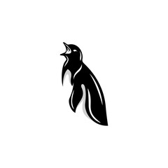 Penguins logo design icon. Penguins design inspiration. Penguins logo design template. Animal symbol logotype. Gentoo penguins symbol silhouette.