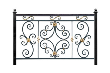 Wall Mural - Wrought iron railings.