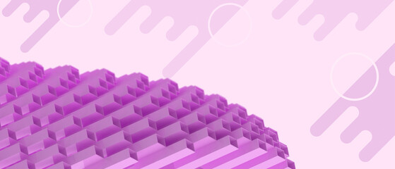 Aufkleber - Creative idea. Abstract Background Futuristic origami folding paper for Innovation technology and Network connection concept on purple background. Inspiration, copy space, banner-3d Rendering