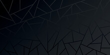 Vector Illustration Of Abstract Background With Dark Lines And Black Geometric Shapes	