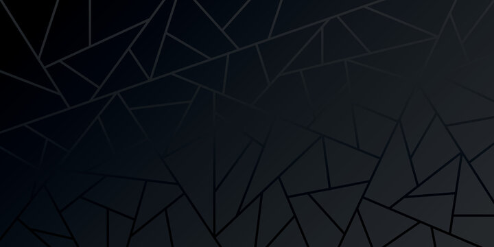 Fototapete - vector illustration of abstract background with dark lines and black geometric shapes	